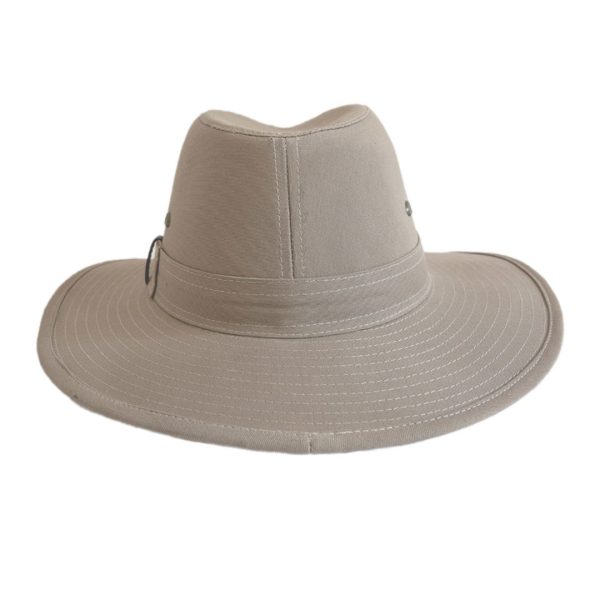 Sombrero Australiano Gabardina Khaki - Vista Frontal - Tardan